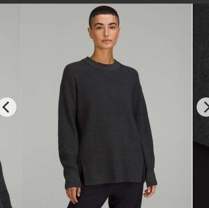 Lululemon Merino Wool-blend Ribbed Crewneck Sweater